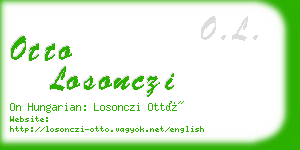 otto losonczi business card